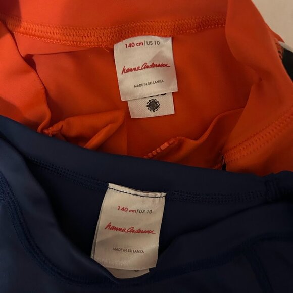 Hanna Andersson Boys 10 LOT 4 Swimwear Rash Guard Swim Trunks Bathing Suit Beach - Picture 6 of 7